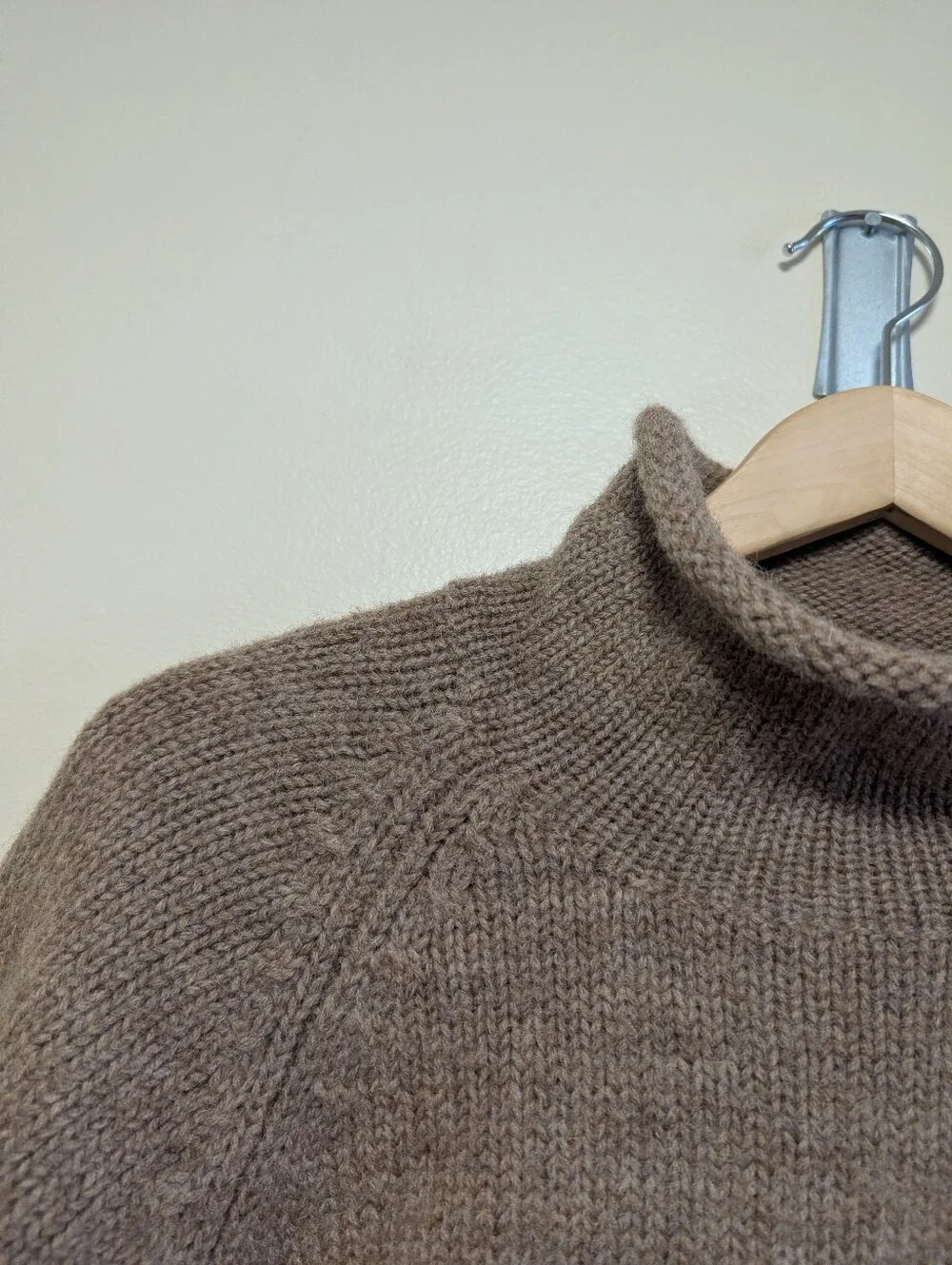 J.Crew Oarsman Roll Neck 100% Wool Sweater Men's Large Vintage